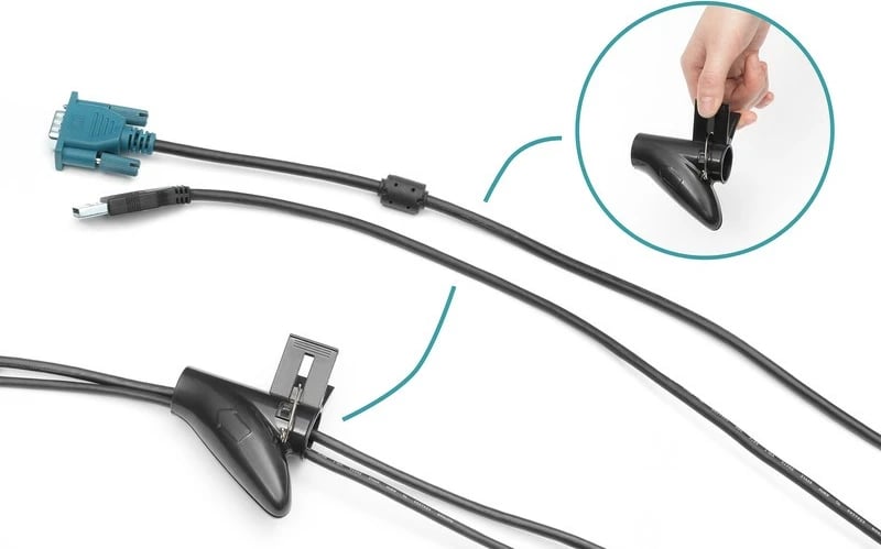 Mbështjellës kabllosh Digitus DA-90508, 5m, i zi