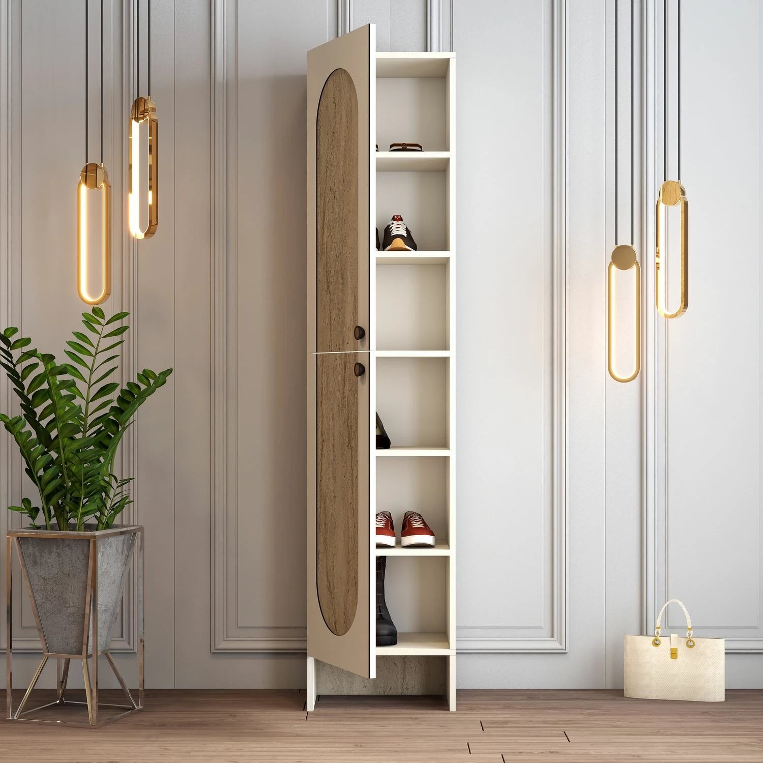 Stendë për korridor Skye Decor, Palermo L, krem-travertin