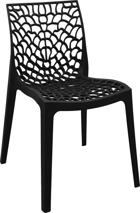 Karrige e grumbullueshme Hush, ngjyrë e zezë, 50x57x81cm