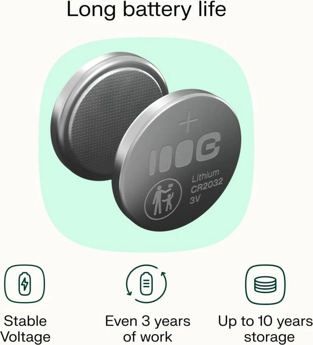 Bateri buton, Green Cell, X5CR2032, CR2032 3V 220mAh litium, set 5 copë