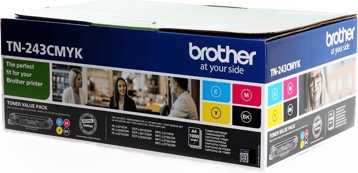 Toner Brother TN-243CMYK set 4 copë 1000 faqe, Black/Cyan/Magenta/Yellow