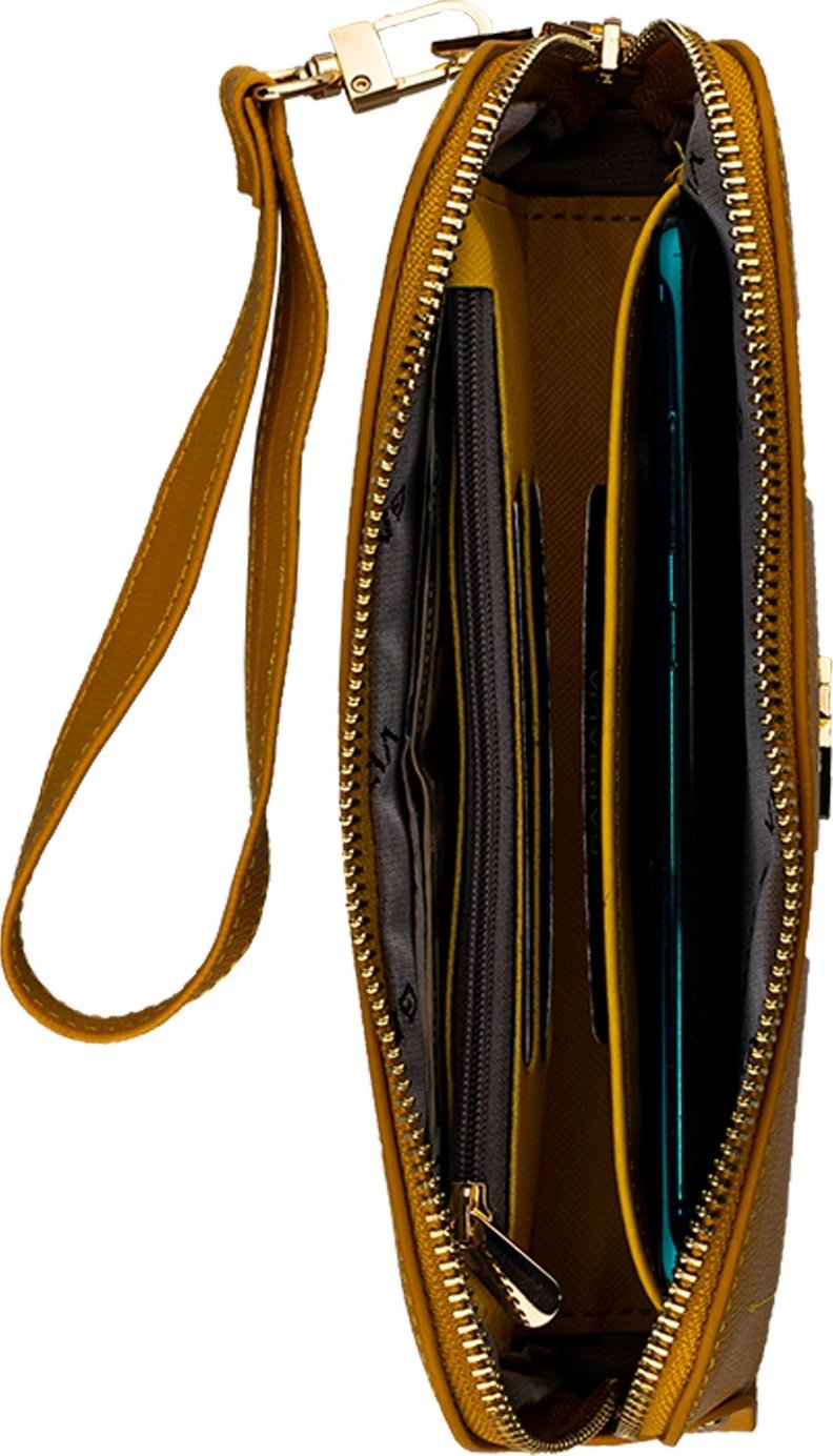 Portofol për gra, ngjyrë mustard, Zoozie Bags, Miami