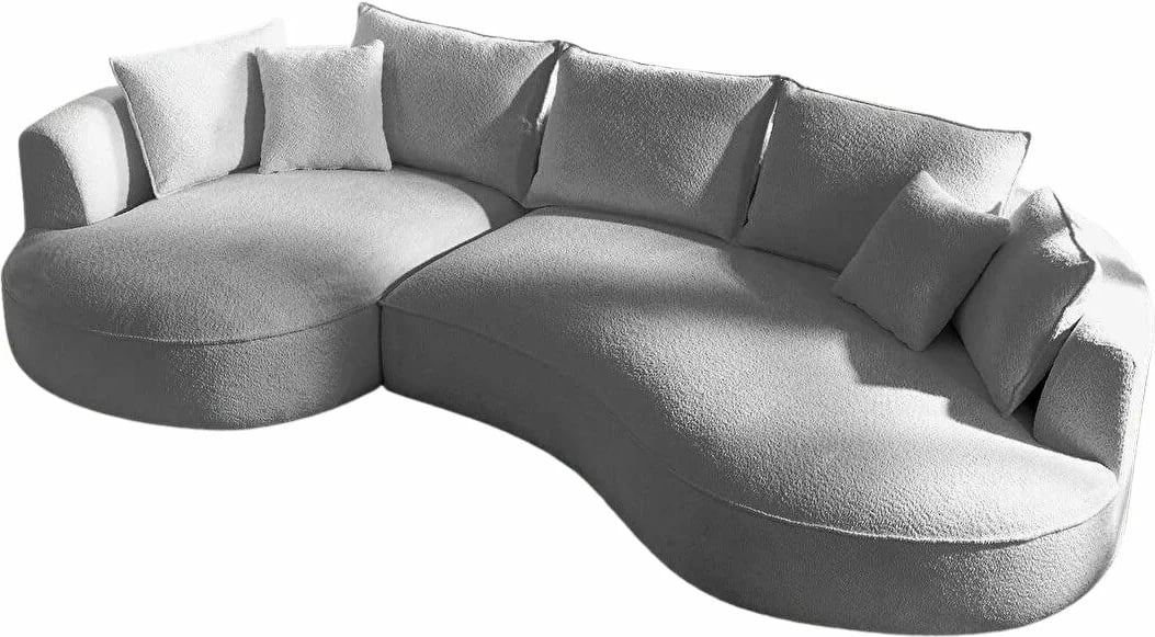 Këndore Venedik, gri, Atelier del Sofa, 7 jastëkë