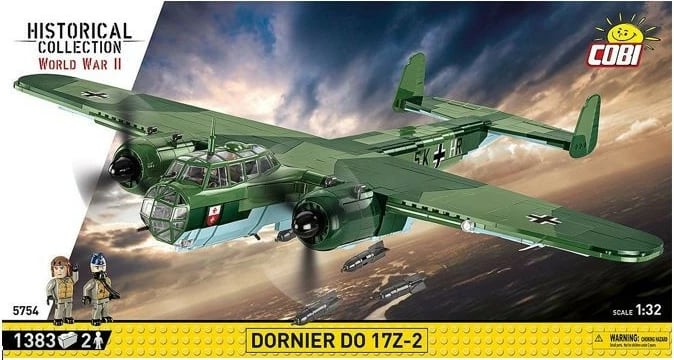 Set ndërtimi Cobi Klocki Dornier Do 17Z-2, 1383 pjesë, plastikë, Historical Collection