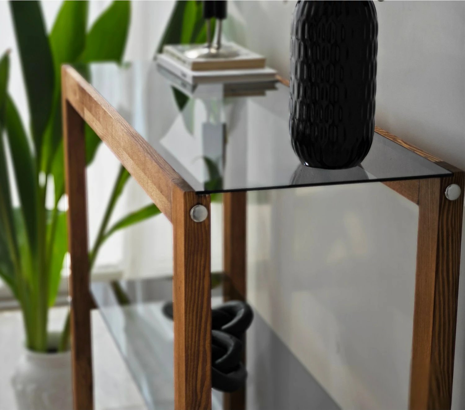 Komodë druri Skye Decor, ngjyrë arre, Via