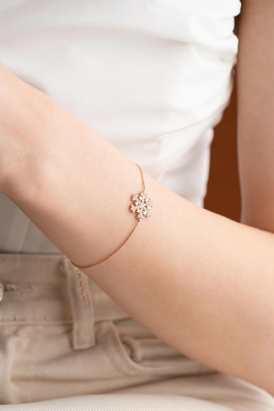 Byzylyk argjendi Jumeon, ngjyrë ari rozë, NRZ999117