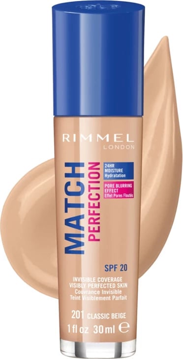 Rimmel Match Perfection Foundation 201 Classic Beige