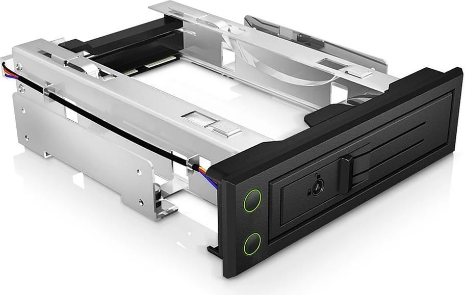 Kasë IcyBox IB-166SSK-B për hard disk 3.5", SATA/SAS, e zezë