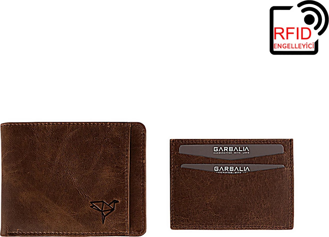 Portofol për burra, lëkurë e vërtetë, ngjyrë kafe, Kanguru, Zoozie Bags