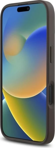 Mbështjellës Guess 4G Small Classic MagSafe për iPhone 16, Kafe