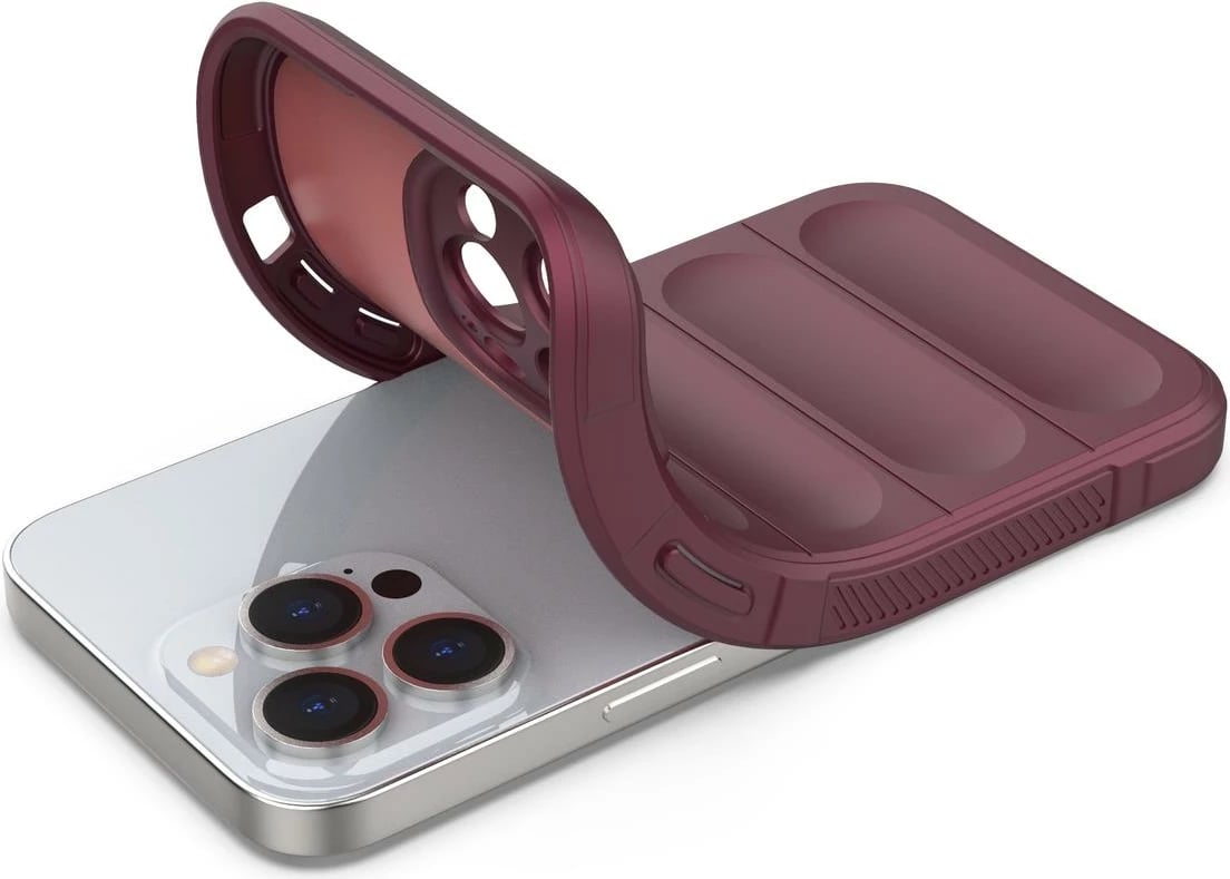 Mbështjellës Hurtel Magic Shield Case për iPhone 13 Pro Max, TPU, i kuq