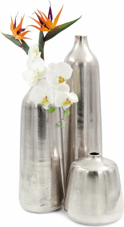 Shishe dekorative Botticeli, alumin, argjend, 23x23x23 cm Shishe dekorative Botticeli, alumin, argjend, 23x23x23 cm