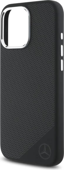 Mbështjellës Mercedes për iPhone 16 Pro Max, silikon, MagSafe, i zi