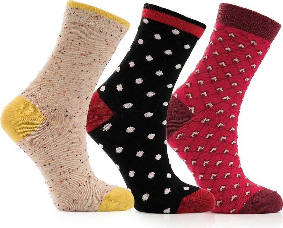 Set çorapash (3 copë), Jumeon, 001-000267, shumëngjyrëshe