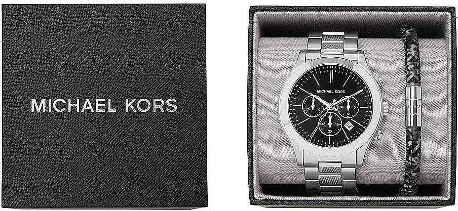 Orë dore MICHAEL KORS SLIM RUNWAY për meshkuj, argjendi
