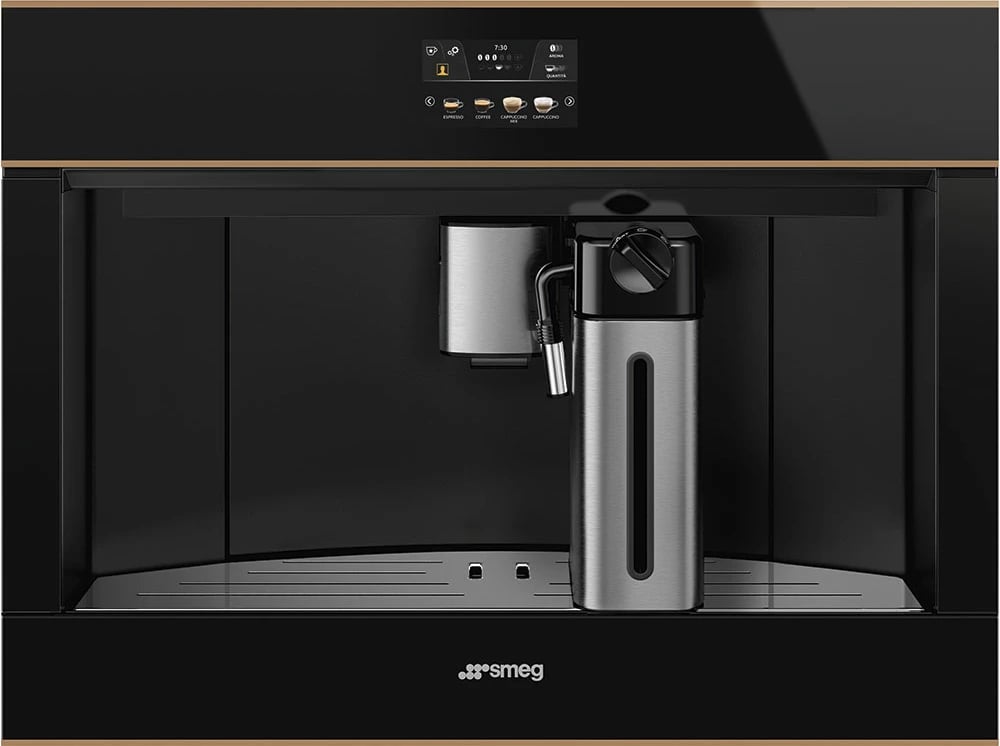 Pajisje montuese për kafe SMEG CMS4604NR Dolce Stil Novo, e zezë/bakër