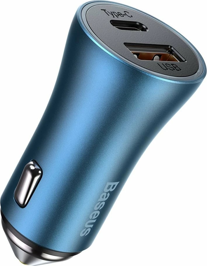 Karikues veture Baseus Golden Contactor Pro 40W me kabllo USB Type-C në Lightning, Blu