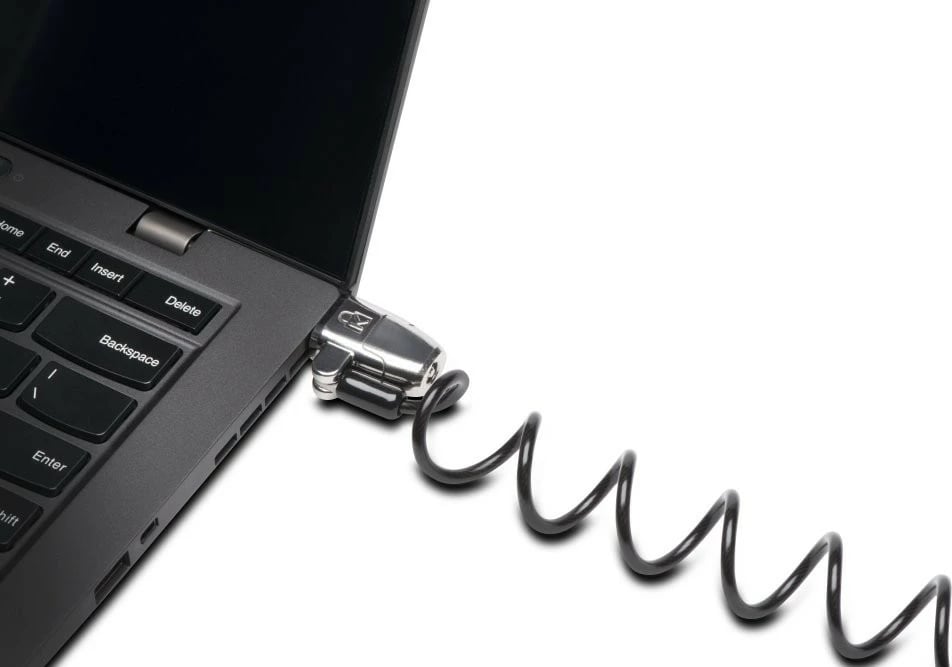Kabllo sigurie për laptop Kensington ClickSafe 2.0, 1.8m, me çelës, e zezë/metal