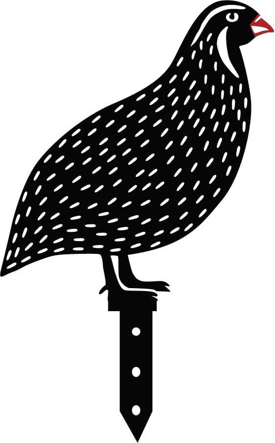 Set dekorativ metalik për kopsht, dizajn Aberto, thëllëza