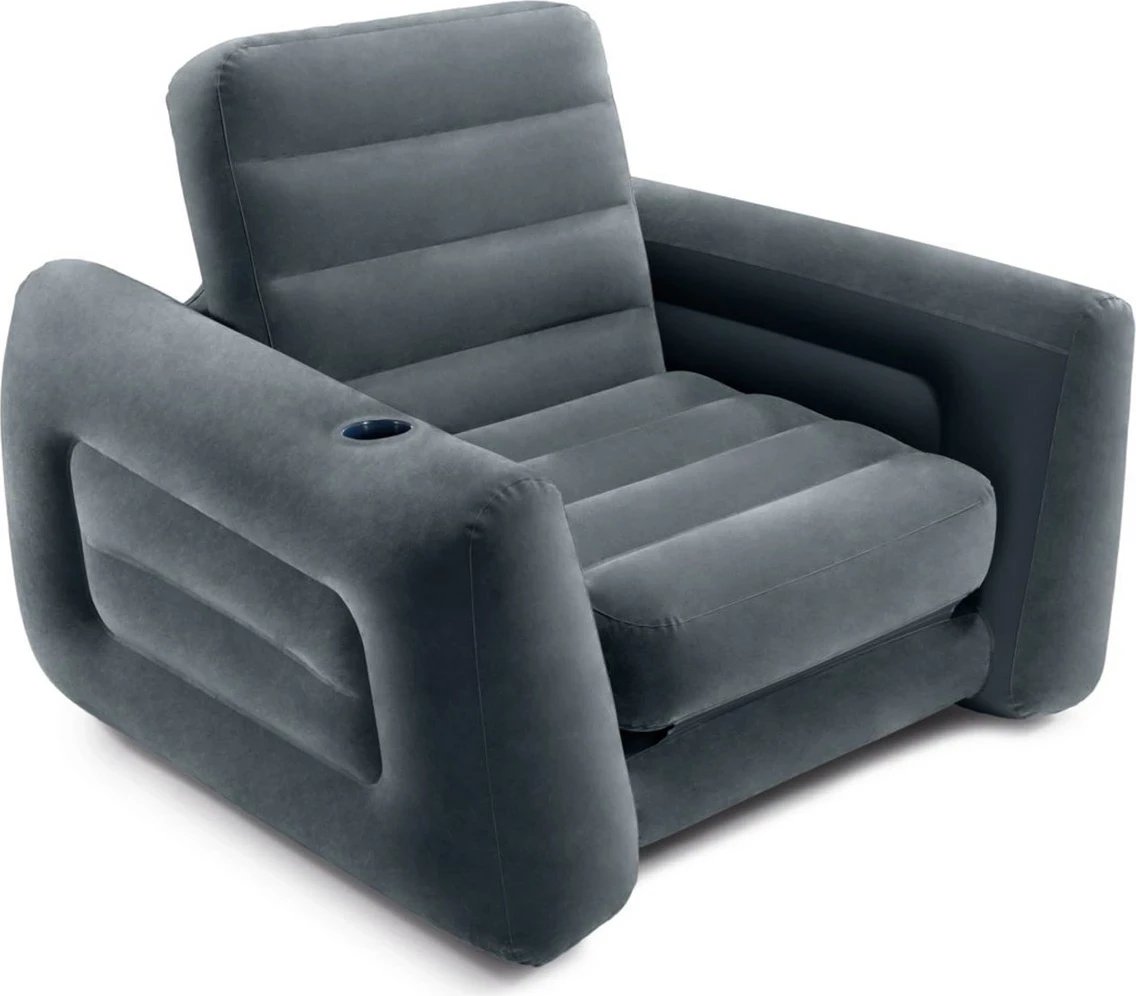 Karrige e fryrë Intex Pull-Out Chair Single, PVC, Gri