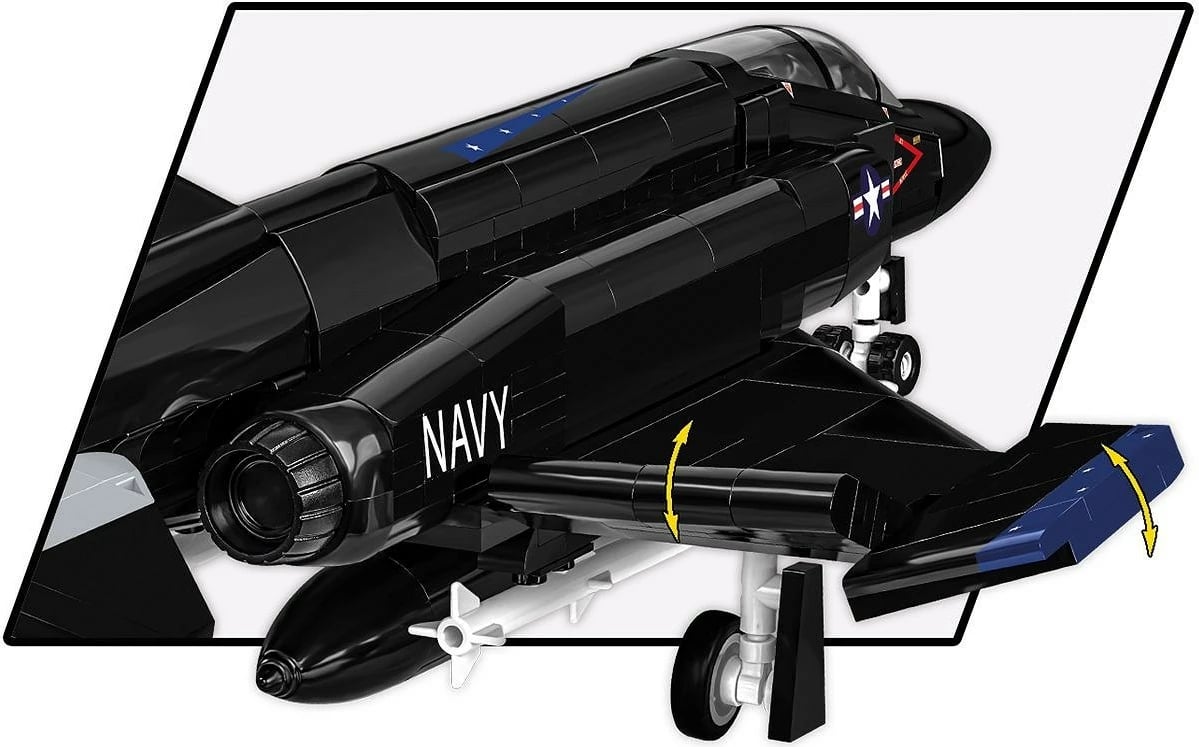 Set blloqe Cobi F-4S Phantom II, 608 pjesë, i zi