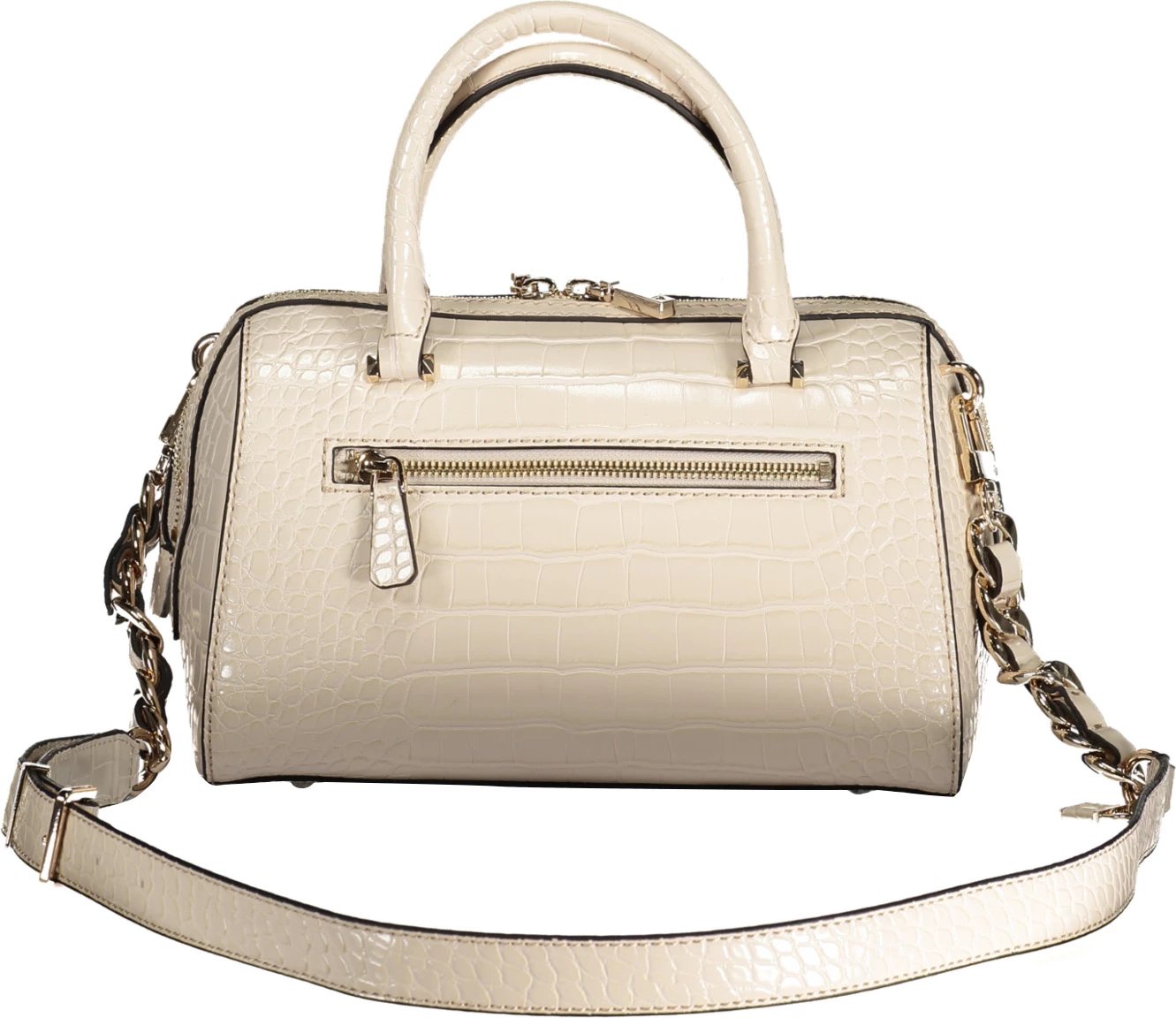 Çantë për femra GUESS JEANS Nelka, beige Çantë për femra GUESS JEANS Nelka, beige