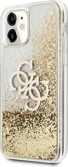 Mbështjellës Guess 4G Big Liquid Glitter për iPhone 11/XR, Ari Mbështjellës Guess 4G Big Liquid Glitter për iPhone 11/XR, Ari