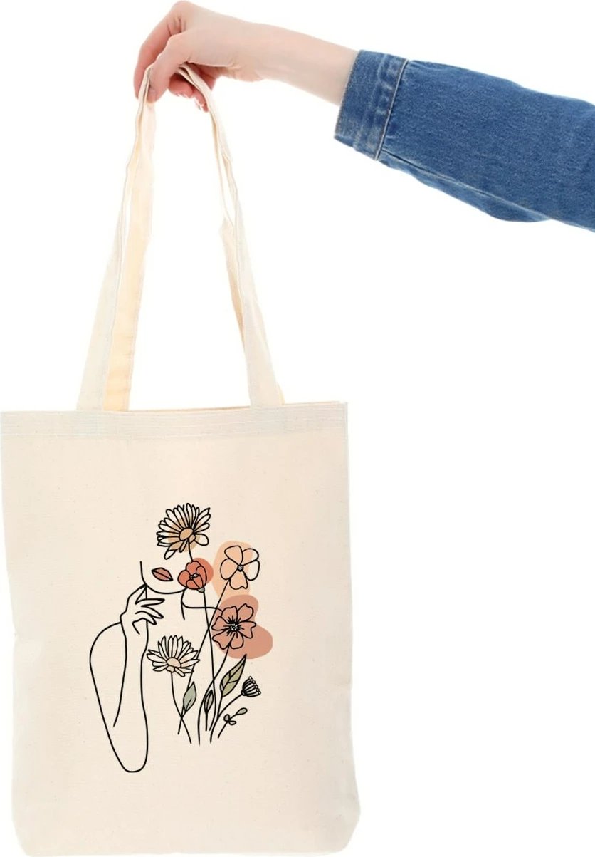 Çantë tote Zoozie Bags, krem, 1113