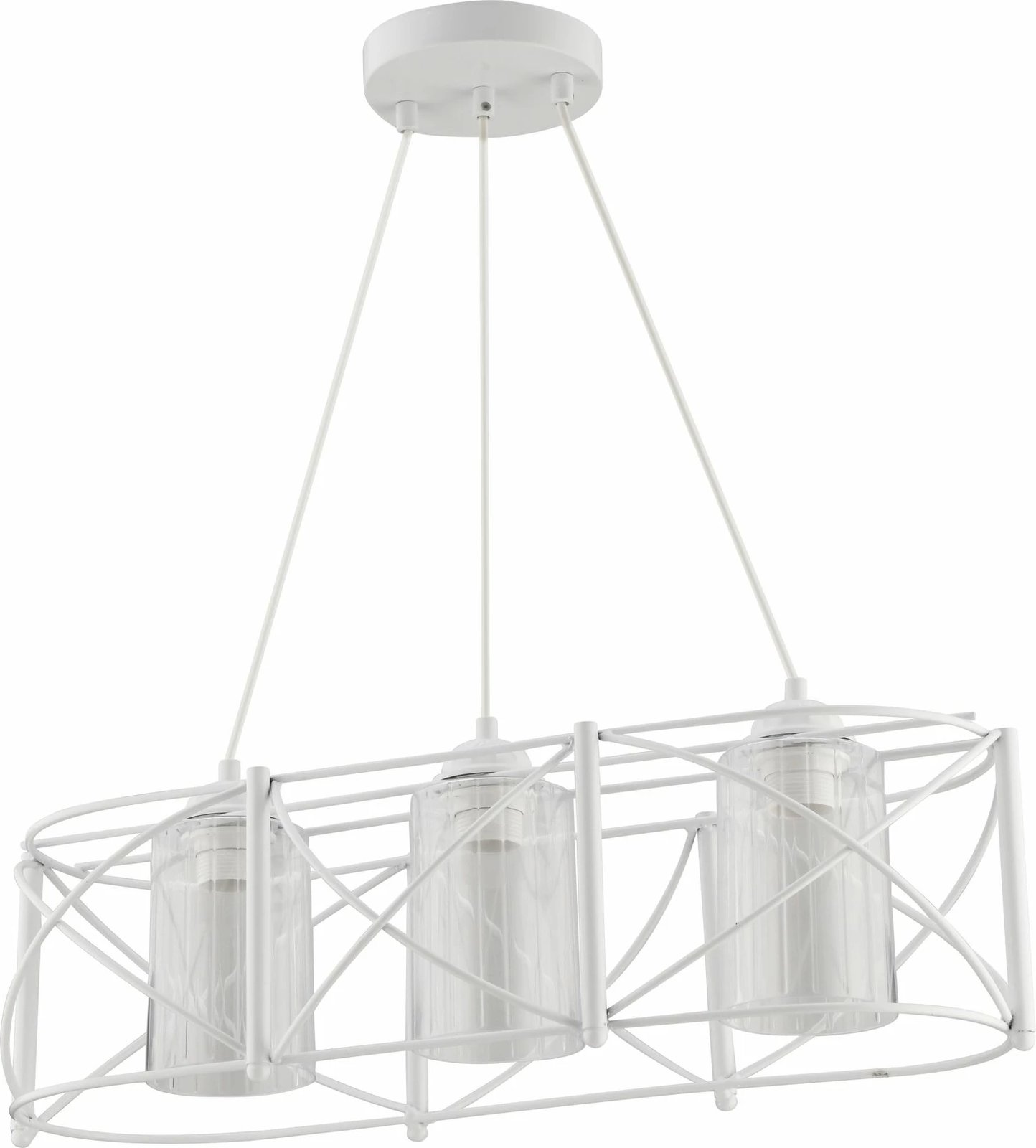 Llambë tavani Opviq, Dratrio, xham i bardhë, transparent