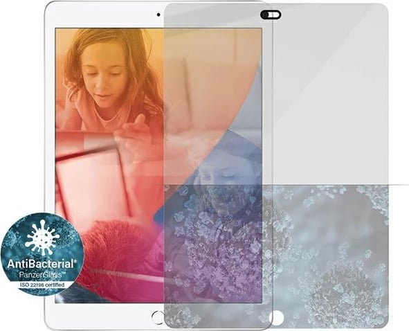 Xham i temperuar PanzerGlass E2E Super+ me mbulesë kamere për iPad 10.2"