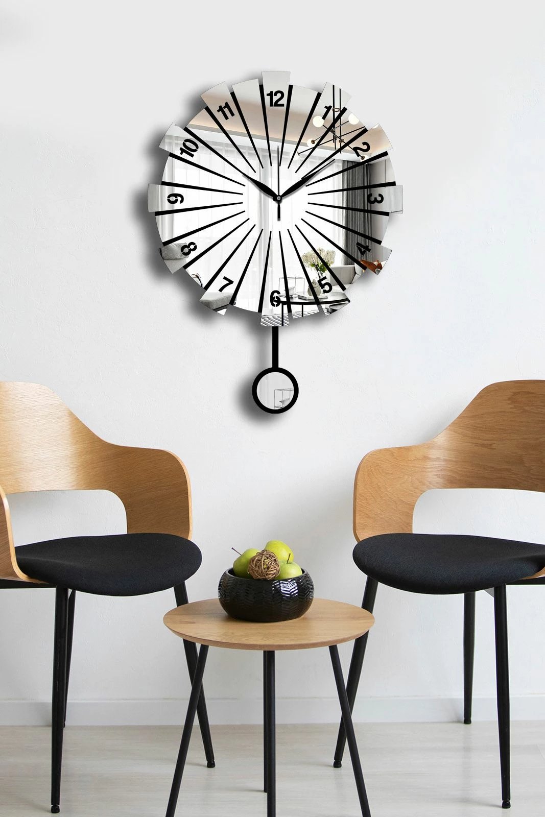 Orë muri dekorative Wallity, Vlnt111Gu, ngjyrë argjendi