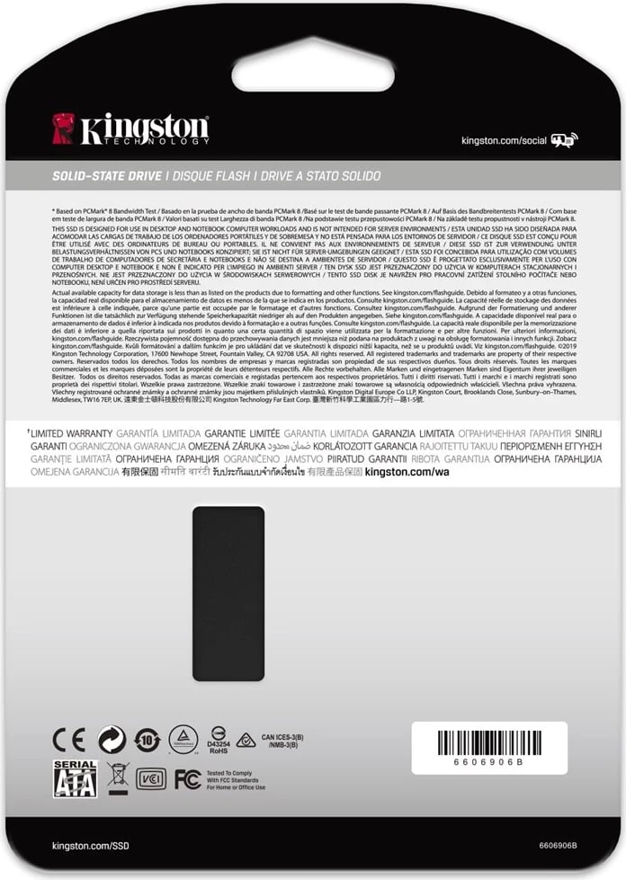 Disk SSD Kingston KC600, 2.5", Serial ATA III, 3D TLC, 512GB, e zezë