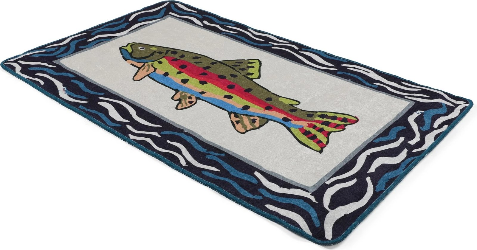 Tapet për banjo Mijölnir, Peshk, shumëngjyrësh, 70x120cm