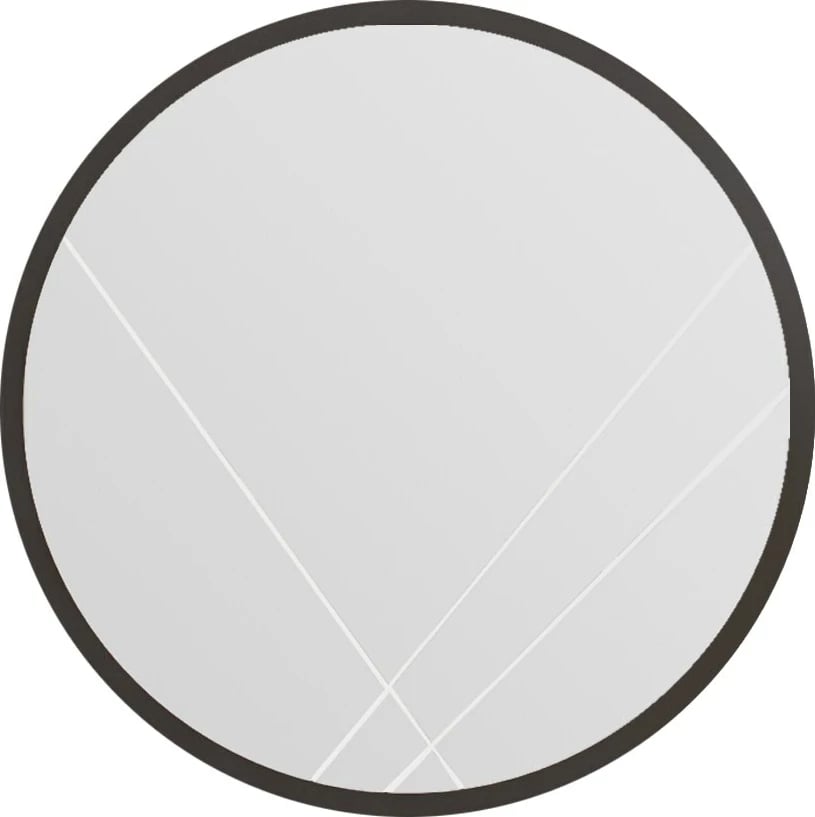 Pasqyrë e rrumbullakët, kornizë e zezë, Skye Decor, Gabel