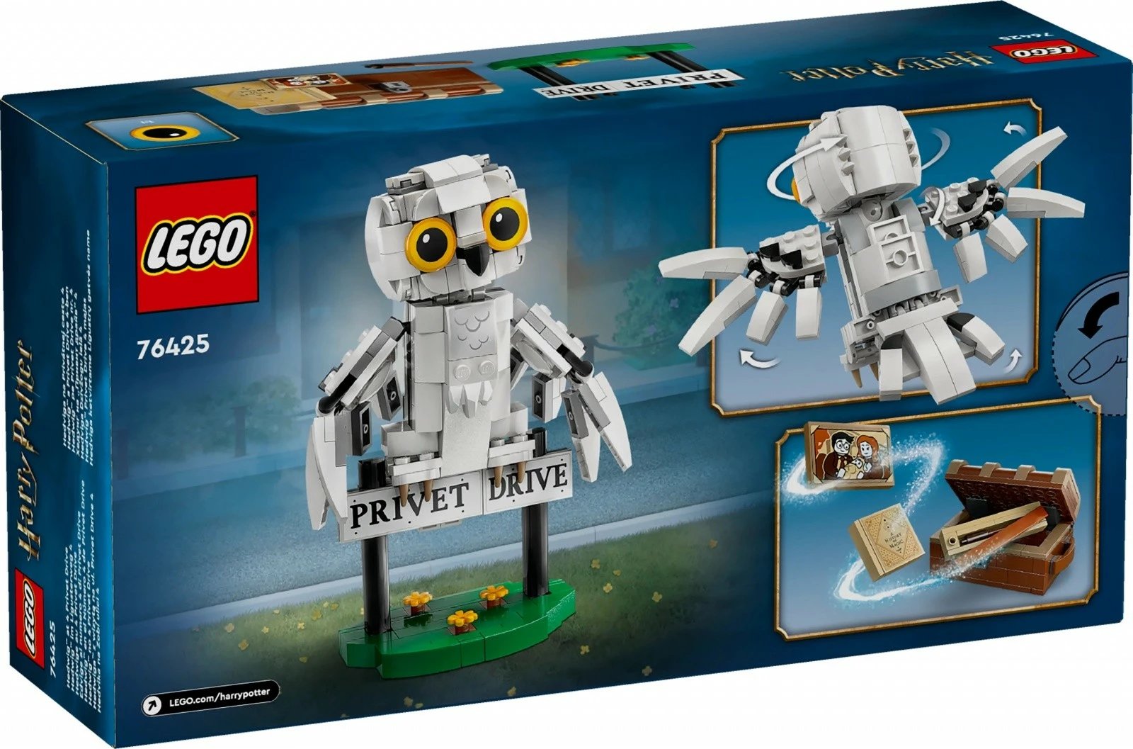 Set LEGO Harry Potter 76425 Hedwig te Privet Drive, 337 pjesë