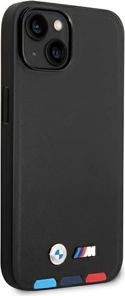 Mbështjellës BMW BMHMP14M22PTDK për iPhone 14 Plus 6.7", lëkurë, MagSafe, zi