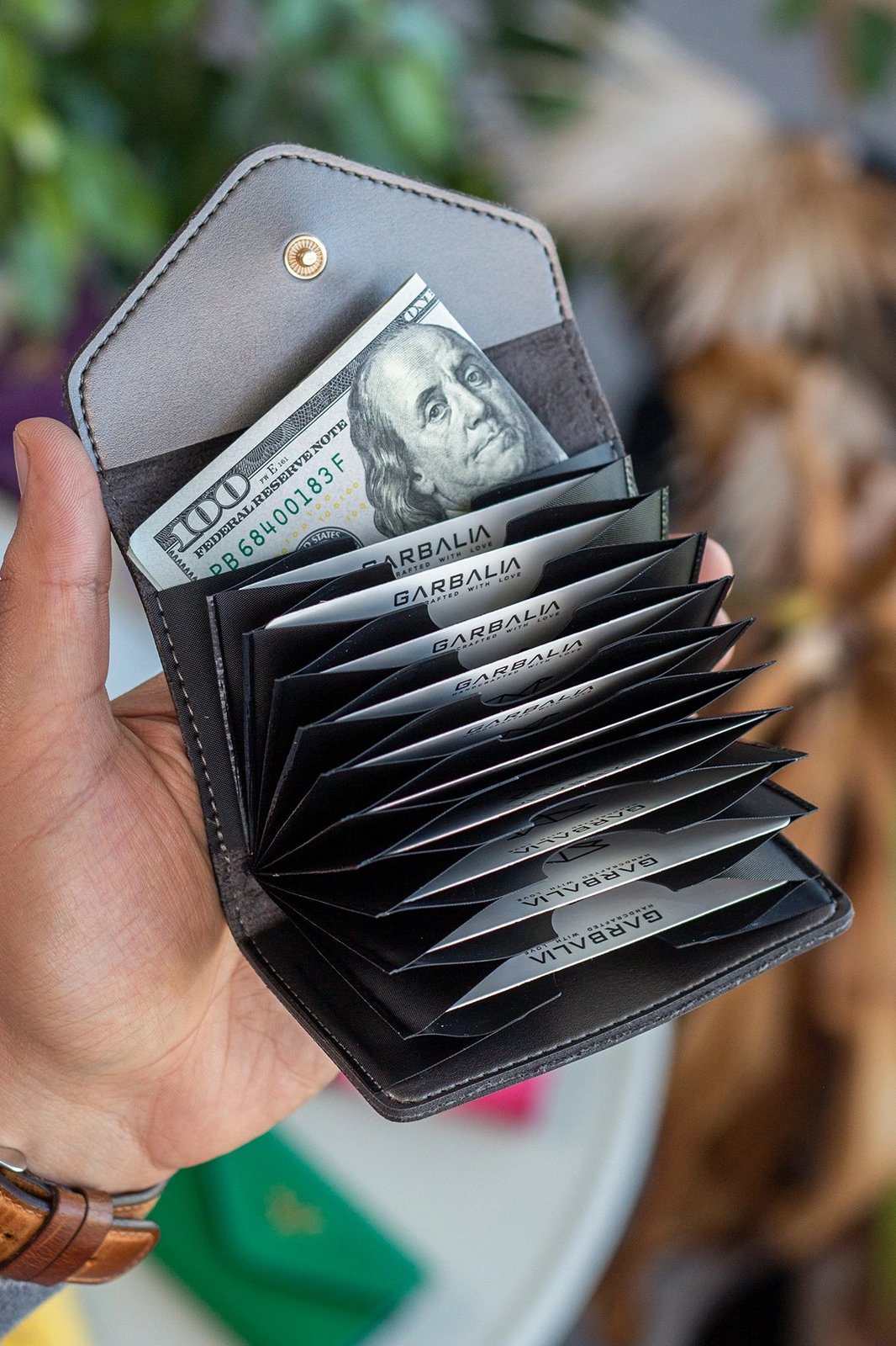 Portofol për gra, Zoozie Bags Lviv, ngjyrë antracit