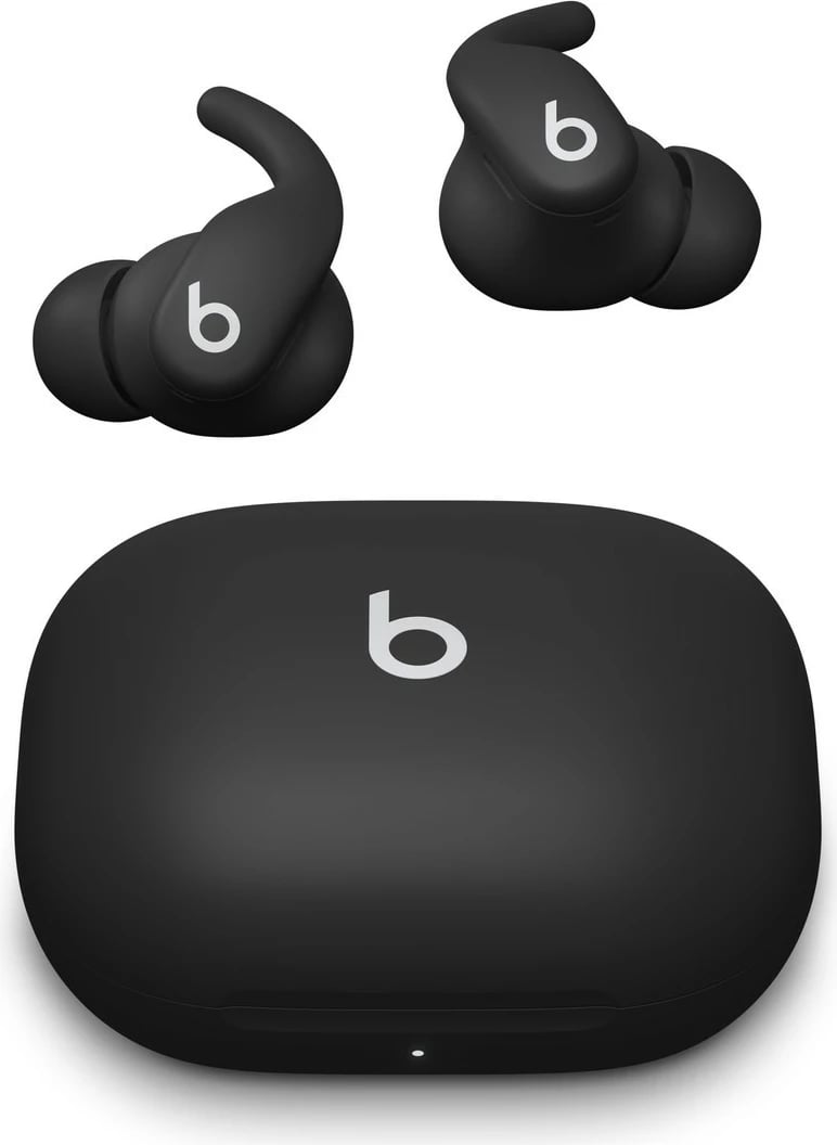 Kufje pa tela në vesh sportive, Apple Powerbeats Fit ME2J4EE/A, ANC, Bluetooth H1, IPX4, 7h/30h me kuti, USB‑C, e zezë