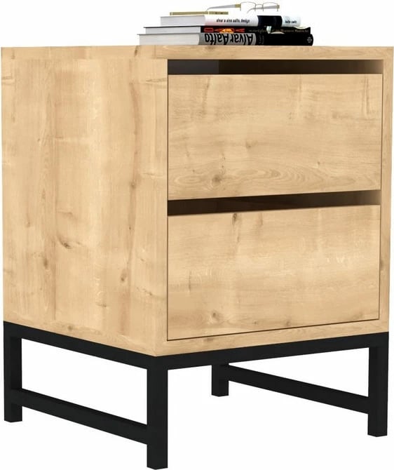 Komodinë Hanah Home, Nehir, ngjyrë safir dhe e zezë