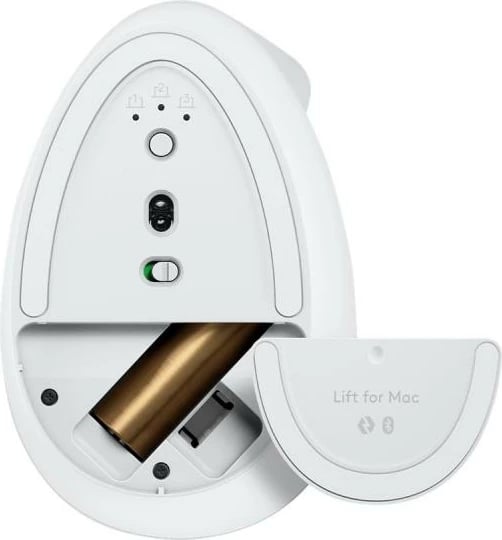 Maus Logitech Lift for Mac 910-006477 wireless bluetooth ergonomik me butona anësorë, e bardhë
