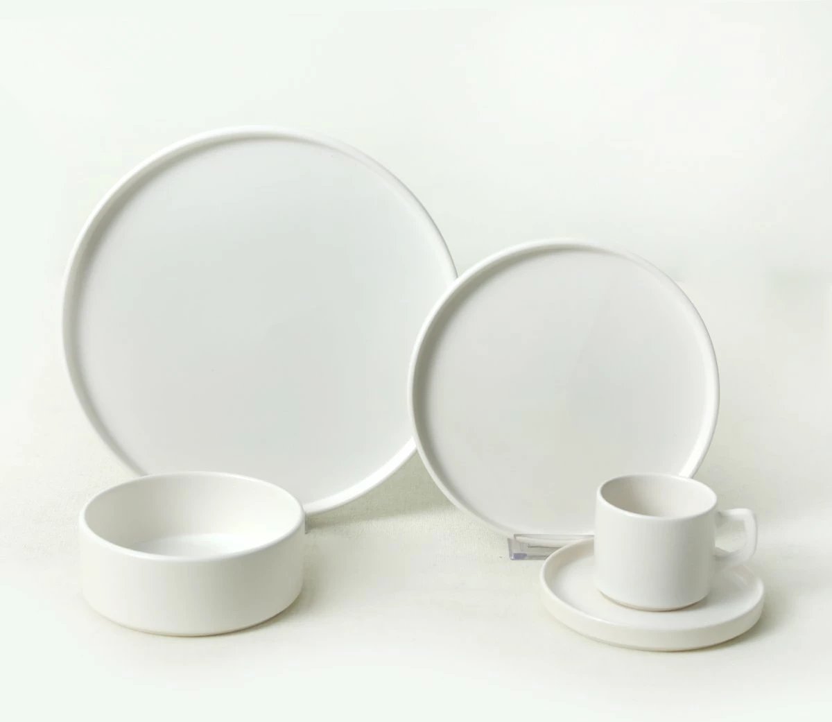 Set enësh darke qeramike, 20 copë, ngjyrë e bardhë mat, Hermia Concept, Ty038120F022A000000Map2400