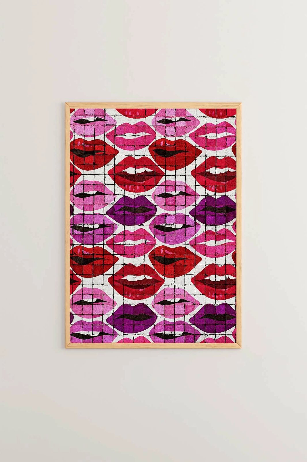 Pikturë dekorative me kornizë, shumëngjyrëshe, Popmosaıc17