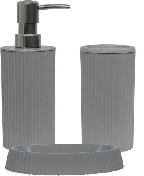 Set banjoje 3 pjesësh Mijölnir, PZR-048, ngjyrë gri