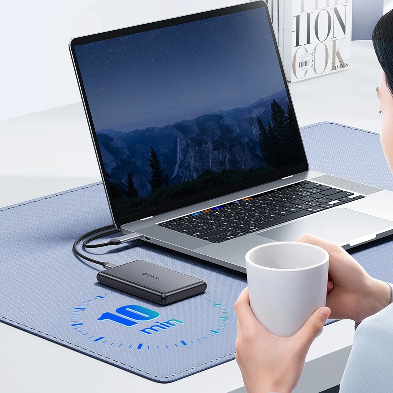 Kasë Orico DDL25-C3 për HDD/SSD 2.5", USB-C, 5Gb/s, e zezë
