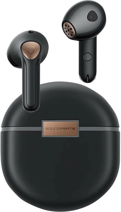Kufje TWS Soundpeats Air 4, Bluetooth 5.3, aptX, 26h, të zeza