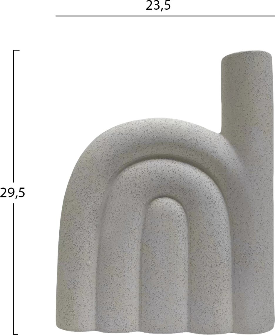 Dekor tavoline prej qeramike, ngjyrë e bardhë, FH4639.01, 23.5x5.5x29.5 cm Dekor tavoline prej qeramike, ngjyrë e bardhë, FH4639.01, 23.5x5.5x29.5 cm