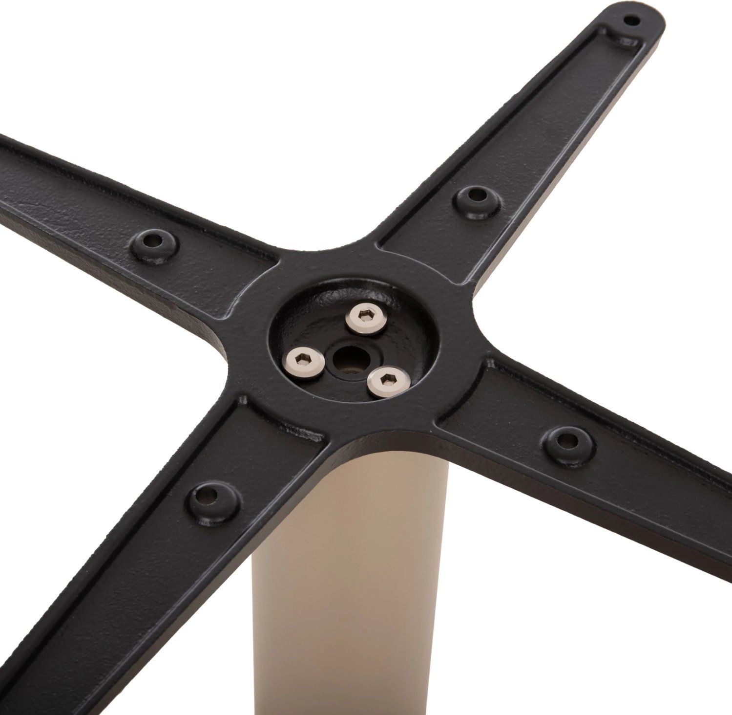 Baza tavoline metalike, ngjyrë kapuçino mat, FH438.25, 46x46x72cm