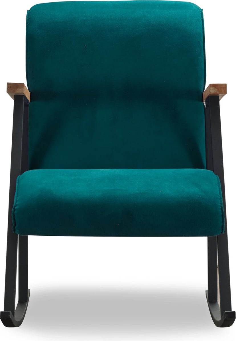 Karrige lëkundëse Atelier del Sofa, Yoka, ngjyrë blu petrol