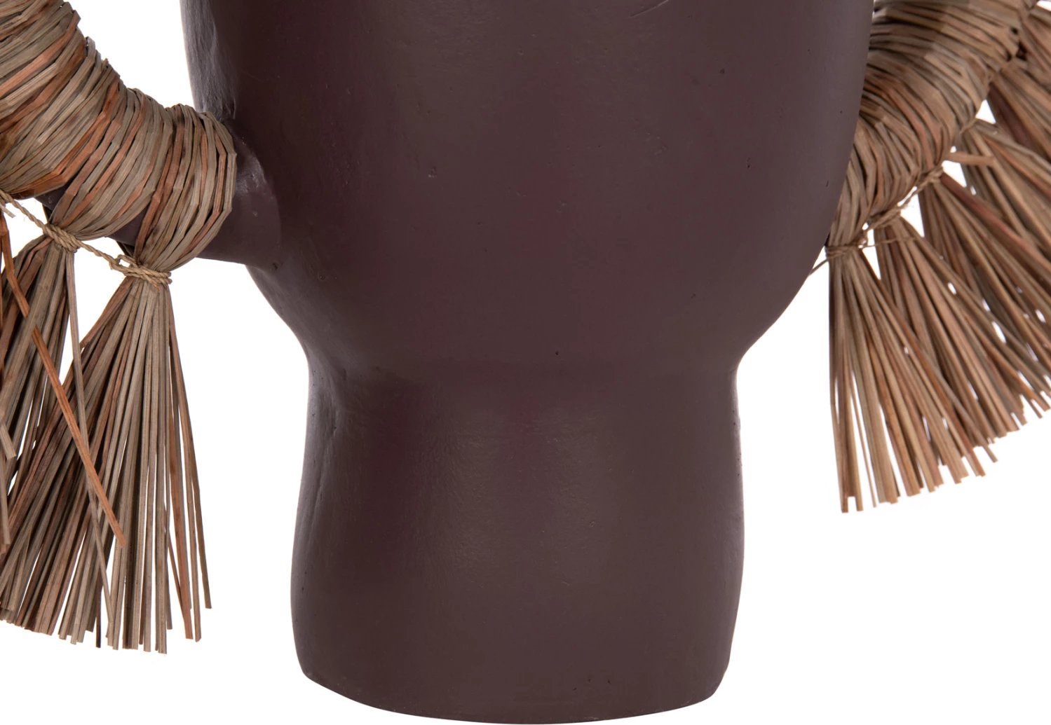 Vazo dekorative tavoline ALICA, terrakotë, ngjyrë çokollate, me bar të thatë, 64x22x38cm Vazo dekorative tavoline ALICA, terrakotë, ngjyrë çokollate, me bar të thatë, 64x22x38cm