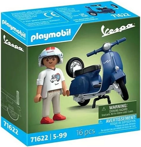 Set lodrash Playmobil Vespa 150 Sprint Veloce 71622, 16 pjesë, kaltër